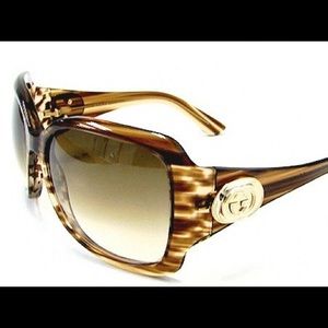 Gucci 2938 Shiny Brown Sunglasses w/case authentic